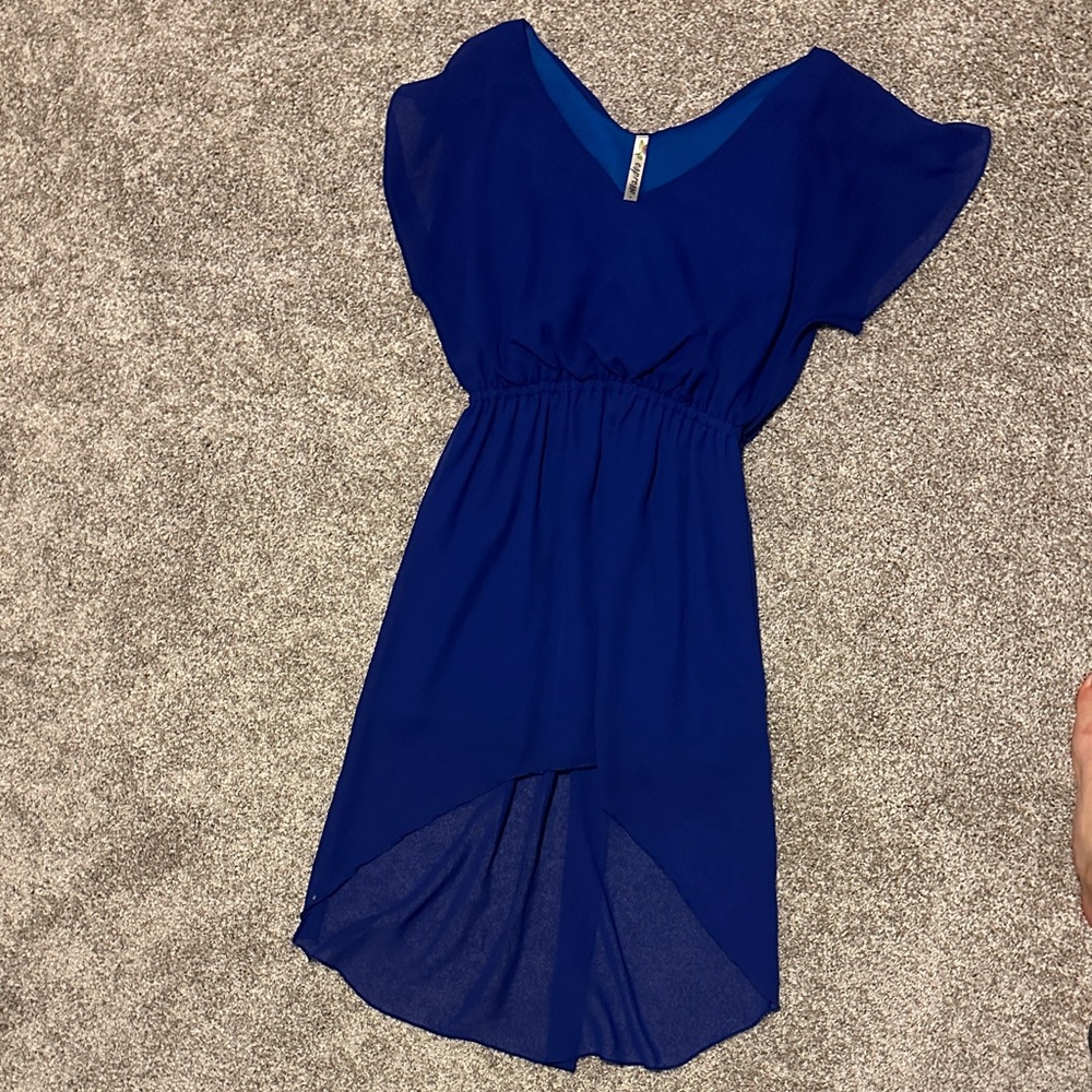 Espresso Royal Blue V-Neck Dress